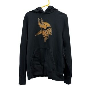 Men's Nike Black and Gold Minnesota Vikings Hoodie